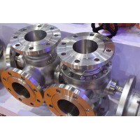 法蘭三通球閥Q44F 不銹鋼二通球閥