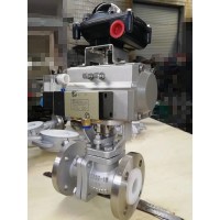 法蘭襯氟氣動球閥 Q641FS系列氣動球閥